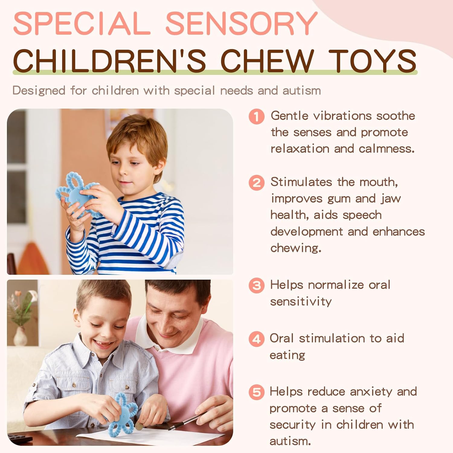 Detalle de VViN Vibrating Sensory Chew Toy for 12–24 months