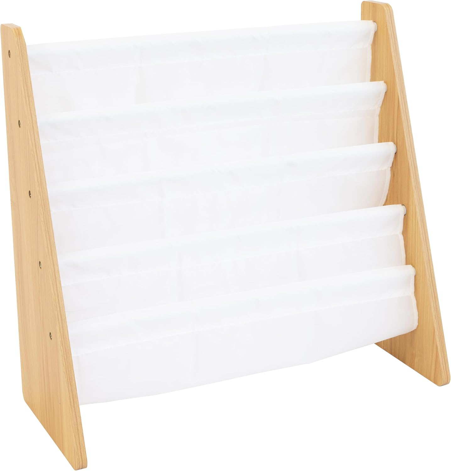 Thumbnail 3 de HumbleCrew Libreria Bambini Elegante: Scaffale 4 Ripiani in Naturale/Bianco, 63x28x60 cm