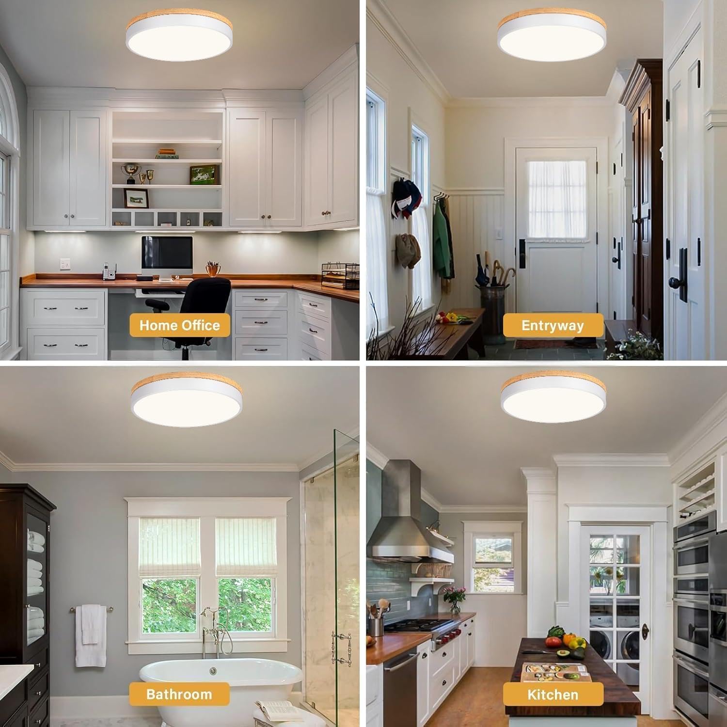 Thumbnail 6 de Goomavi 20260806004 Flush-Mount LED Ceiling Light, Dimmable, 5 CCT