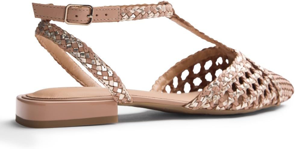 Detalle de GIOSEPPO Femme Jhelum Chaussure Baby — élégance tressée, cuir et confort pour petites pieds
