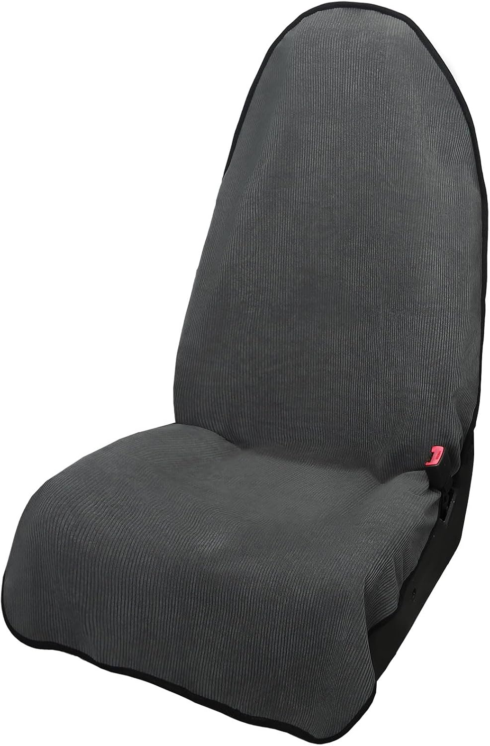 Detalle de Leader Accessories universeller Autoschonbezug aus weicher Kord, 3-lagig, wasserdicht, rutschfeste Unterseite, Grau