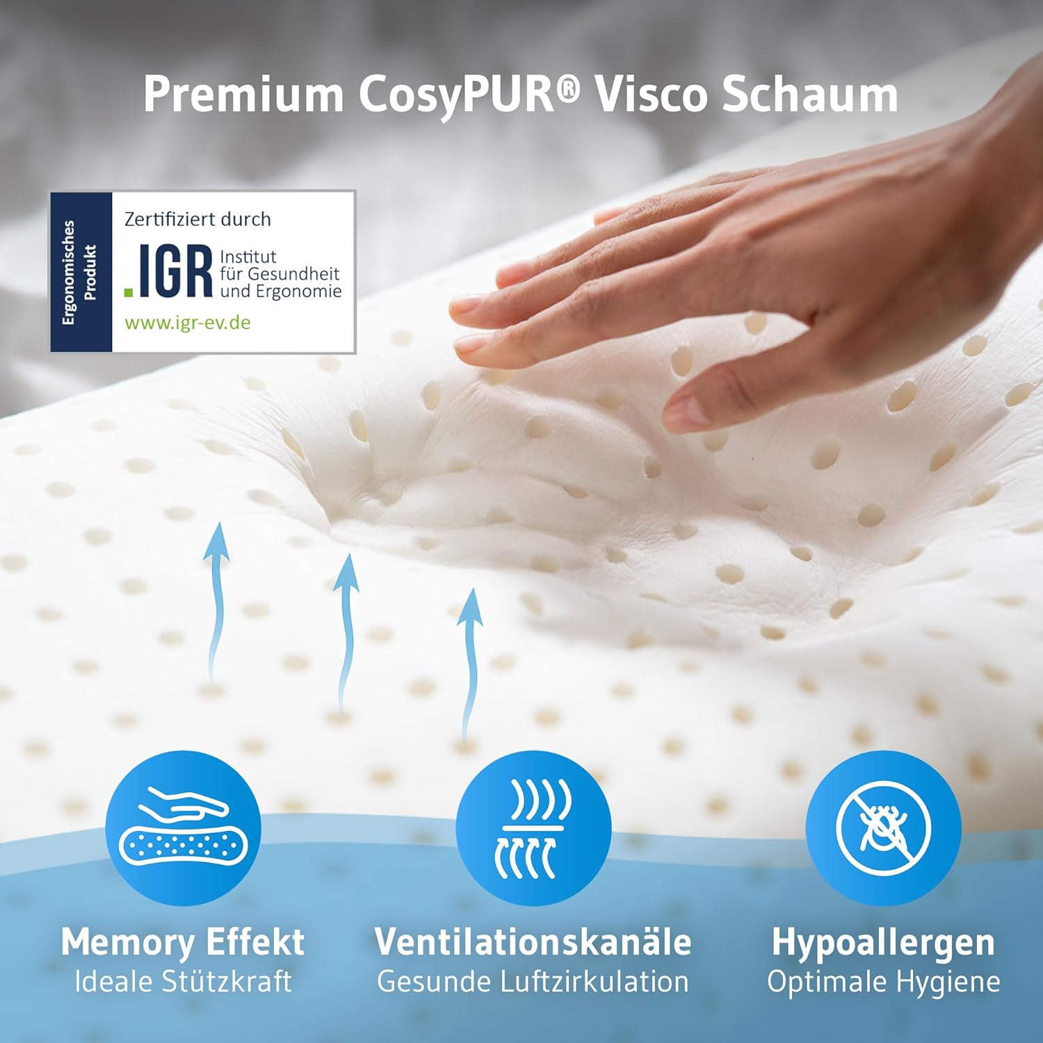 Detalle 2 de VOLAR QuickDry Reisekissen 40×25 cm