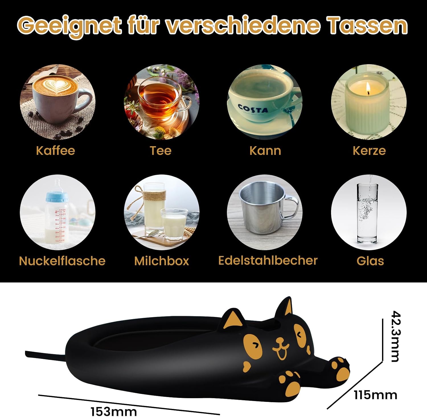 Detalle 1 de Tassenwärmer Kaffeewärmer für den Schreibtisch