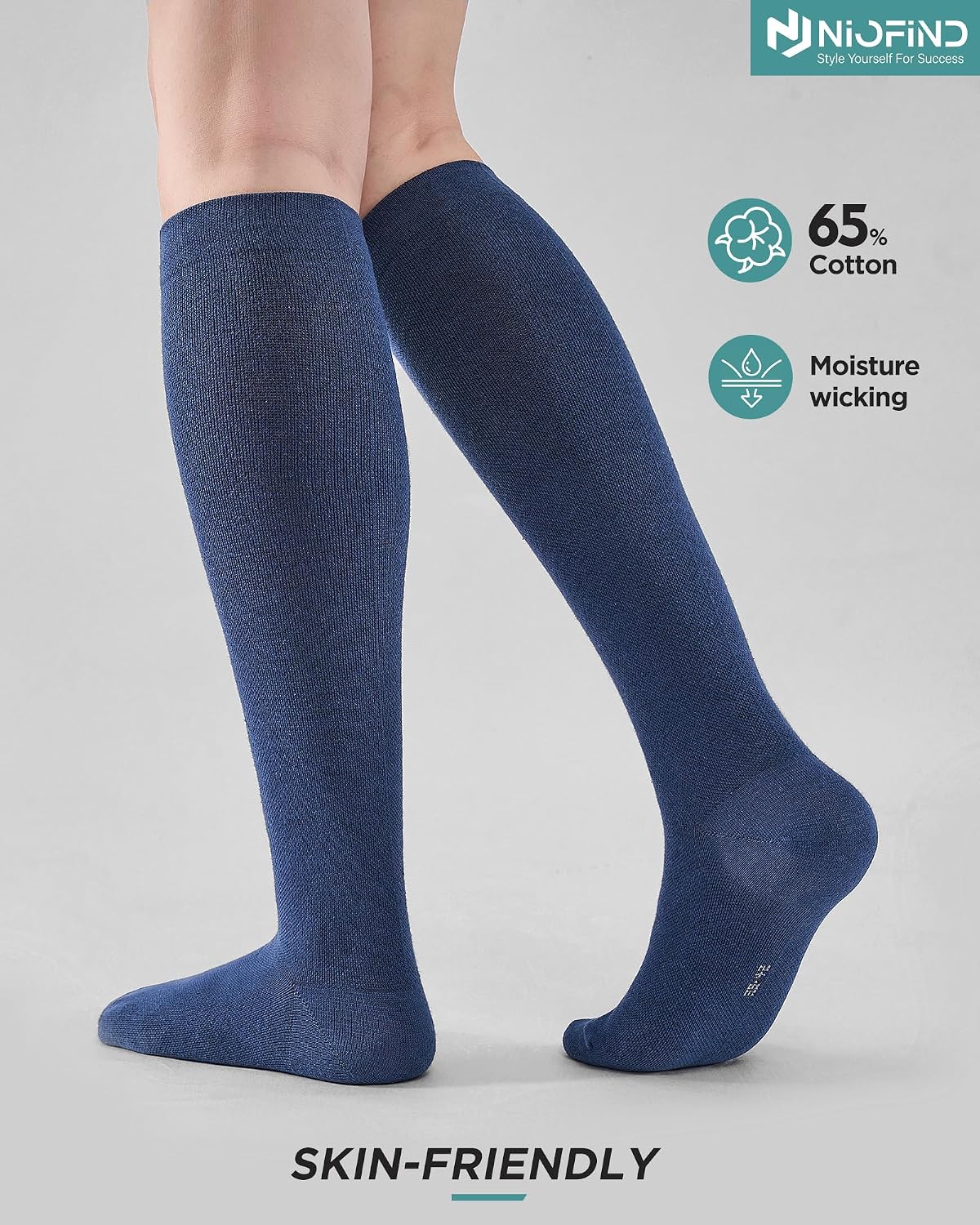 Detalle de Niofind 15–20 mmHg Compression Socks for All-Day Comfort