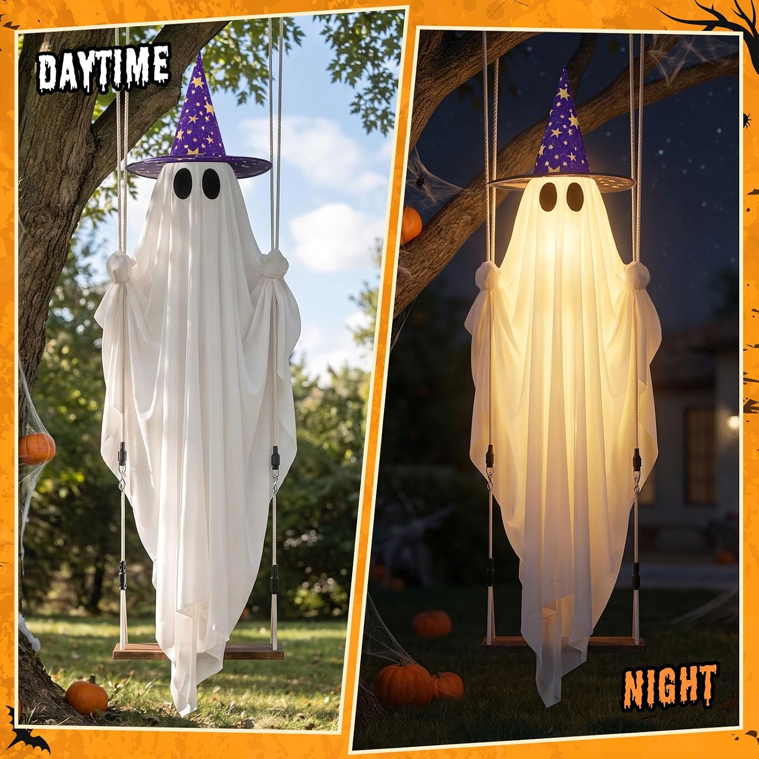 Detalle de Hanging Halloween Ghost Decor, 11-Foot