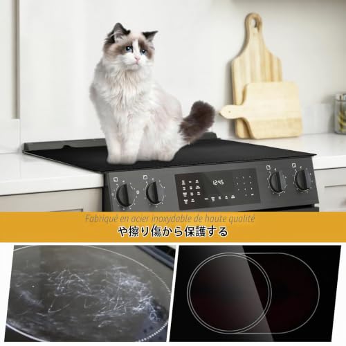 Detalle de KitchenRaku Tapis pour plaques à induction 61x53 cm – Protection durable et pratique