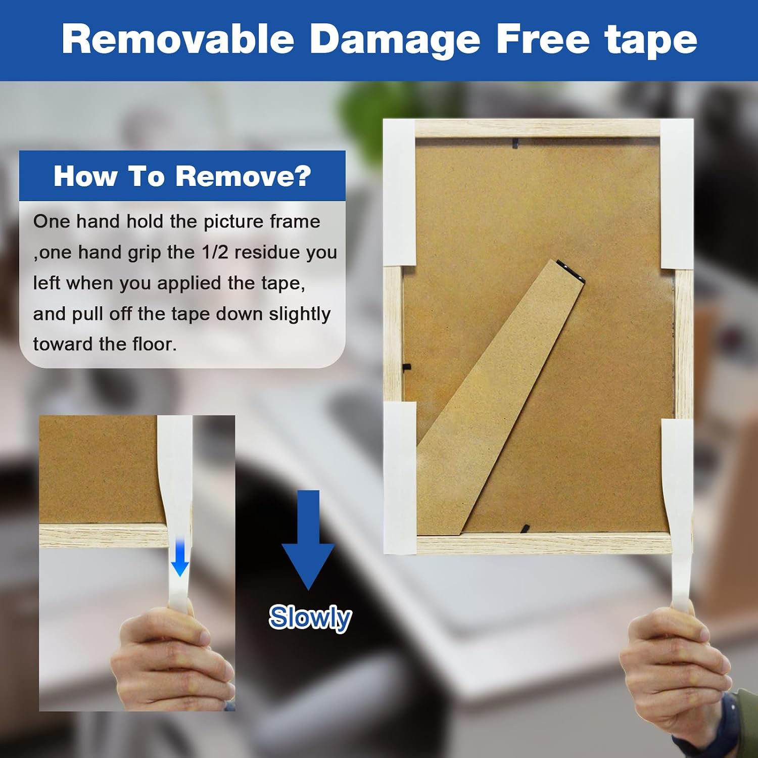 Detalle 2 de P7yaumy 1600BNE Double-Sided PE Foam Mounting Tape, 1 in x 16.5 ft