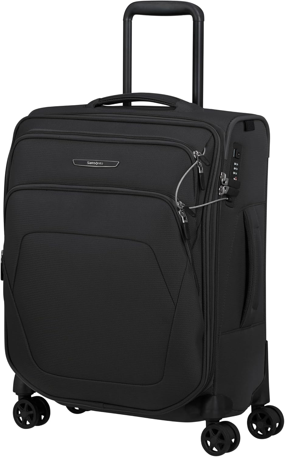 Detalle de Samsonite Spark SNG Eco – Valise cabine 55 × 40 × 23 cm, extensible, 48/55 L, noir