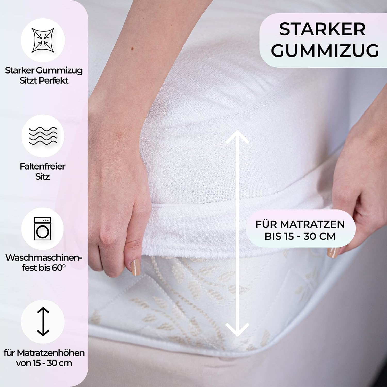 Thumbnail 3 de Buymax Matratzenschoner wasserdicht 140x200 cm