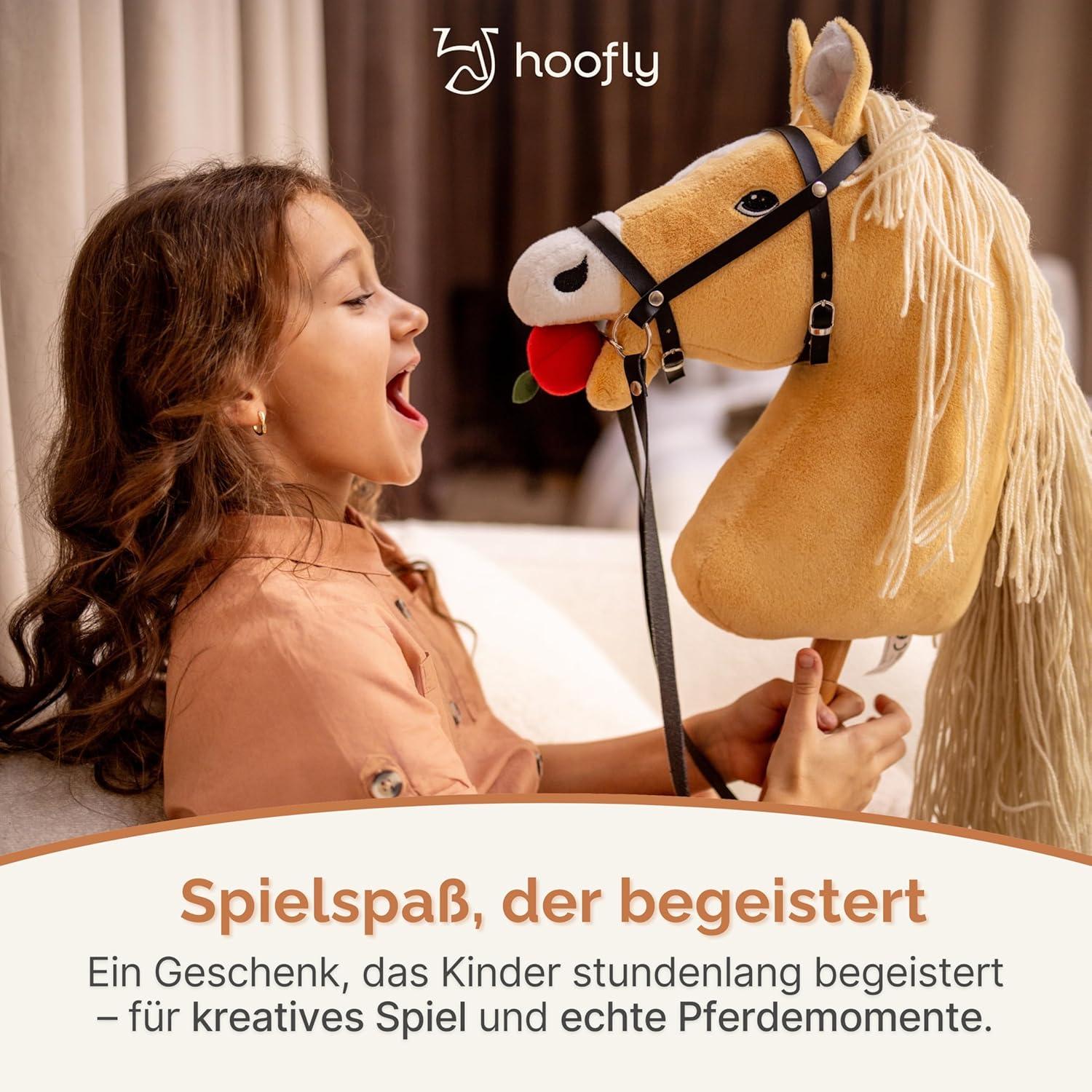 Thumbnail 4 de Hoofly Hobby Horse Zubehör Pflegeset für Kinder mit Tasche, Bürste, Striegel & Hufkratzer (TÜV geprüft)