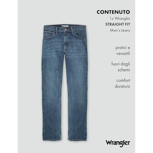 Thumbnail 7 de Wrangler Red Kabel 112126012, jeans uomo regular a gamba dritta Authentic Blue