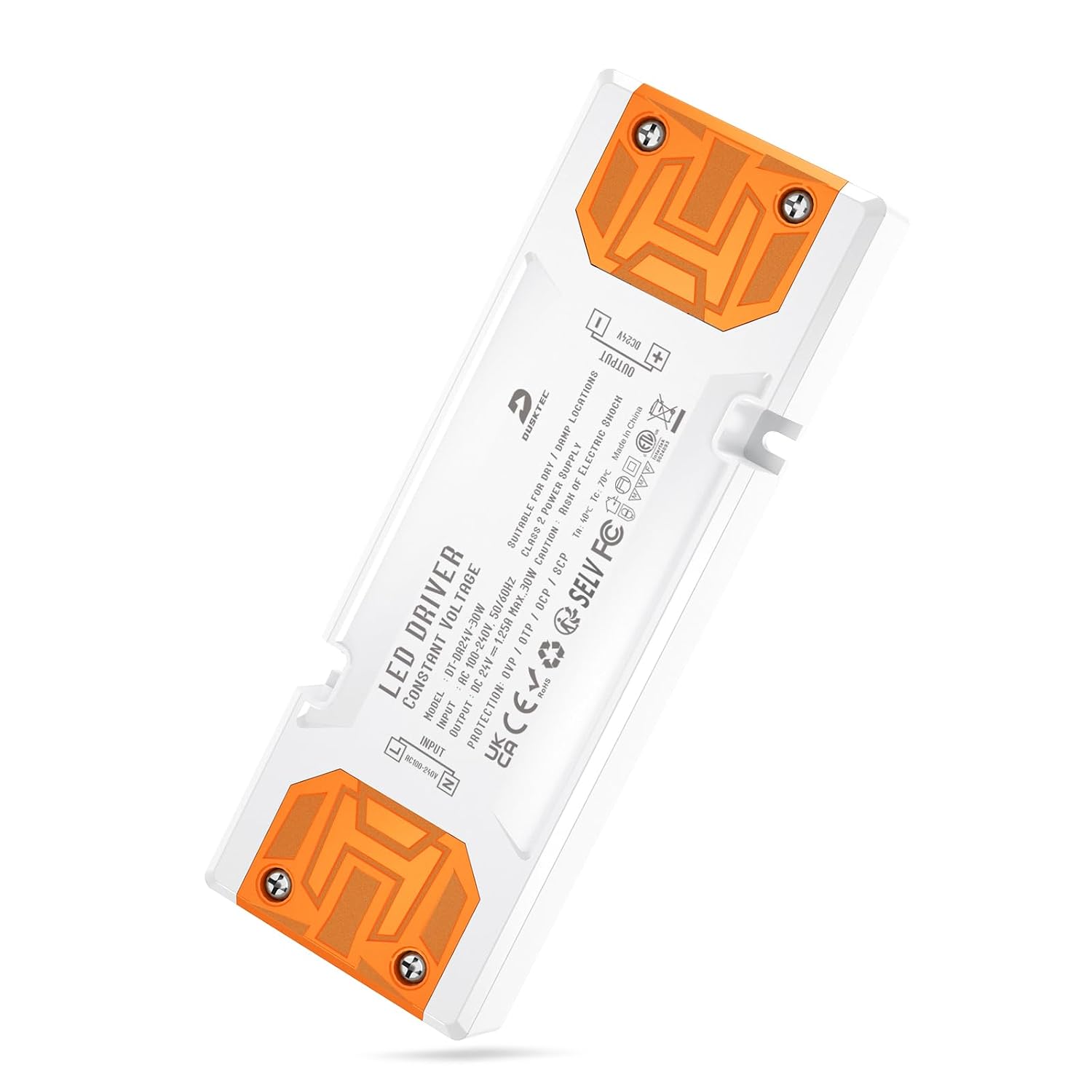 Detalle de DUSKTEC 24V LED driver 30W 1.25A