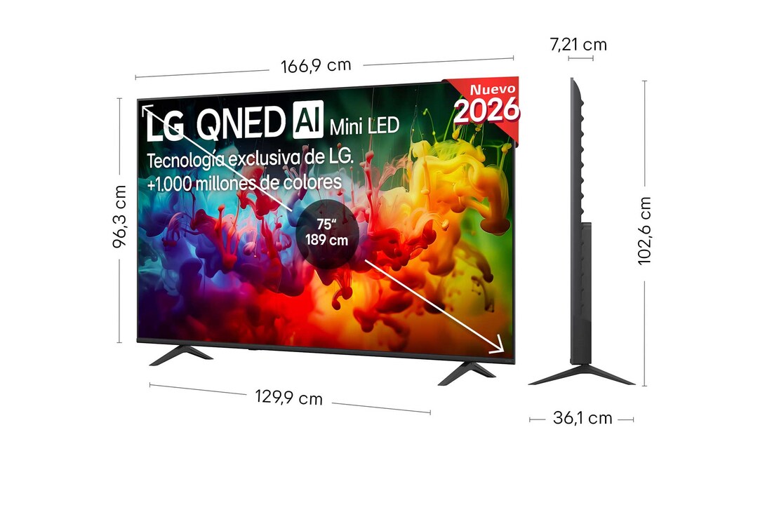 Thumbnail 1 de LG QNED7E 75 pulgadas: Smart TV MiniLED AI QNED7E 75QNED7EB3A (2026) 4K