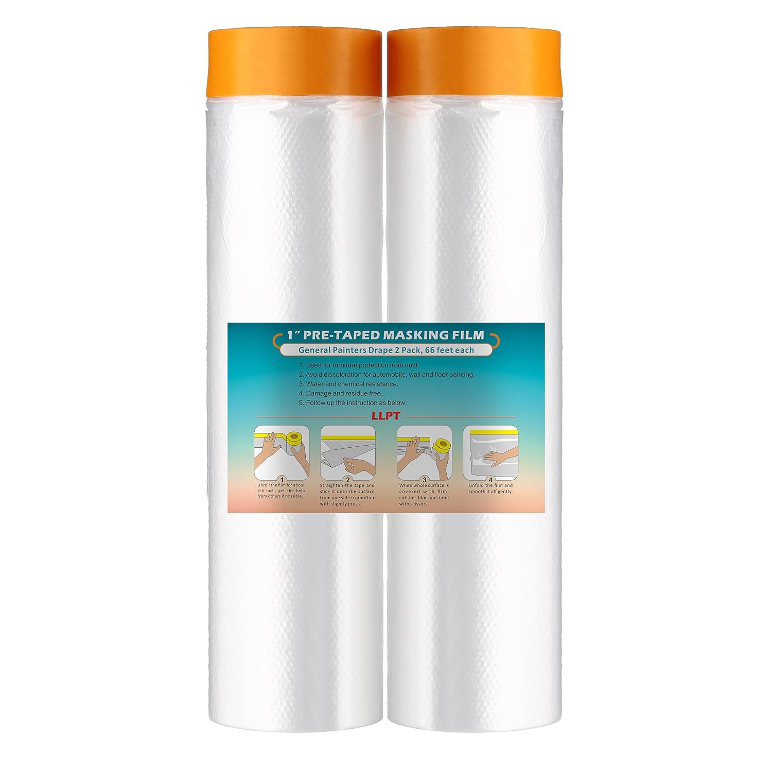 Detalle de LLPT MFT2002 pre-taped masking film 200cm x 20m