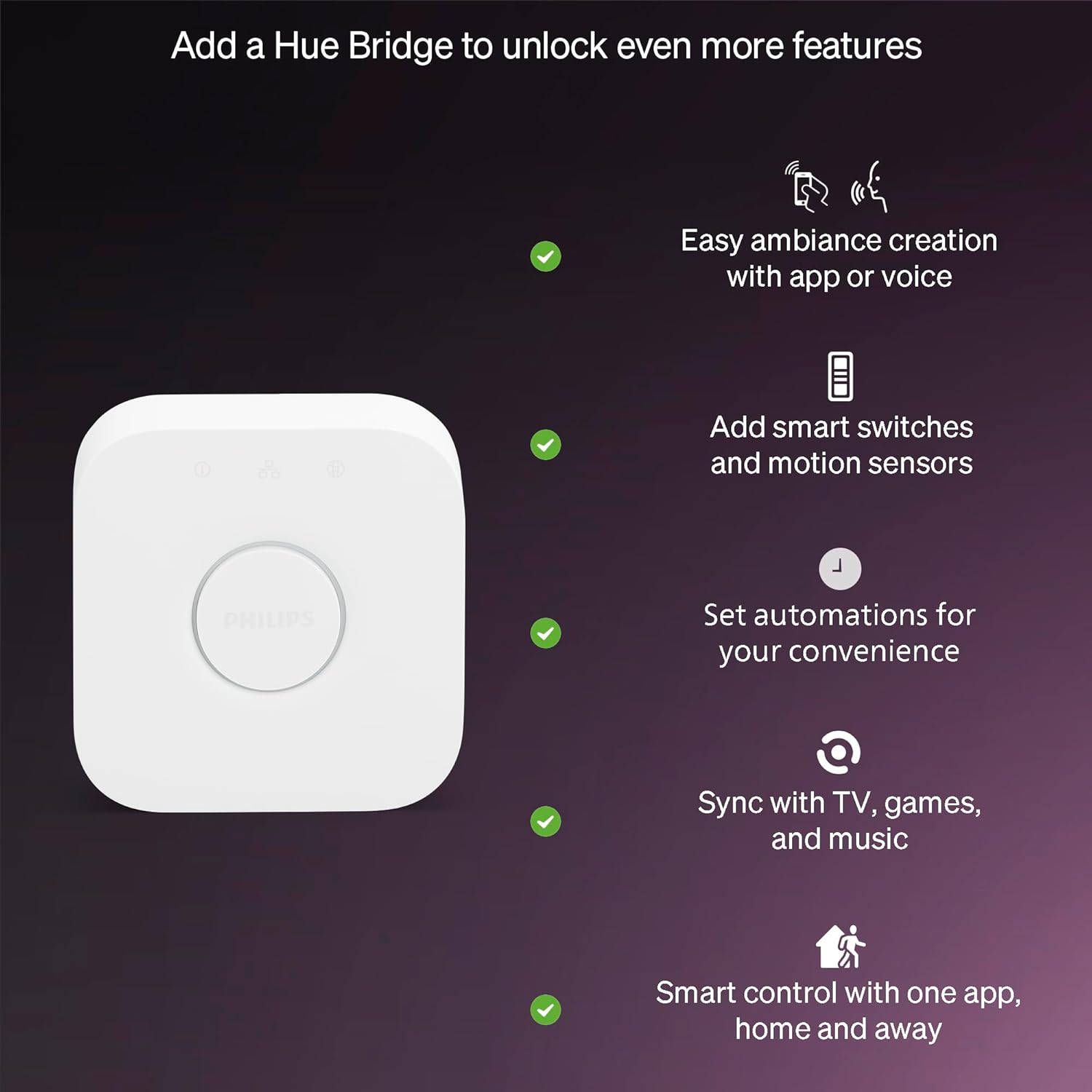 Thumbnail 5 de Philips Hue Essential Smart LED GU10 Spotlight Bulb (4 Pack) – White & Colour Ambiance, 4.7W