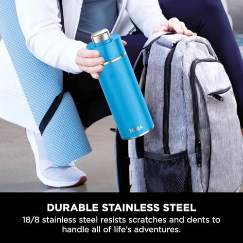 Thumbnail 8 de Ninja Thirsti Water Bottle and Flask 700 ML – Tropical Blue (DW2401EUUKSB)