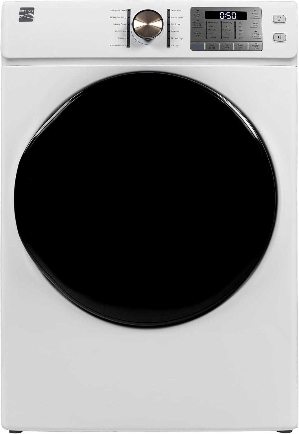 Detalle de Kenmore 2682272 8.0 cu. ft. Front-Load Electric Dryer with Accela Steam