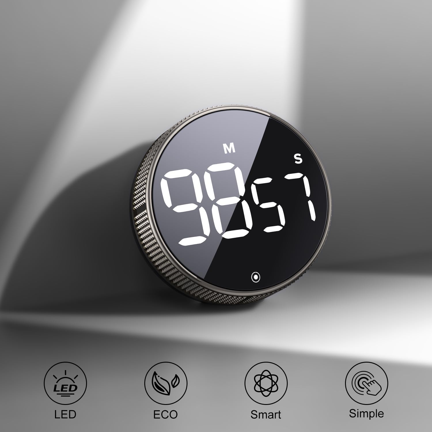 Detalle 2 de Bluesnail Minuterie de Cuisine – Timer numérique LED avec affichage clair et modes réglables