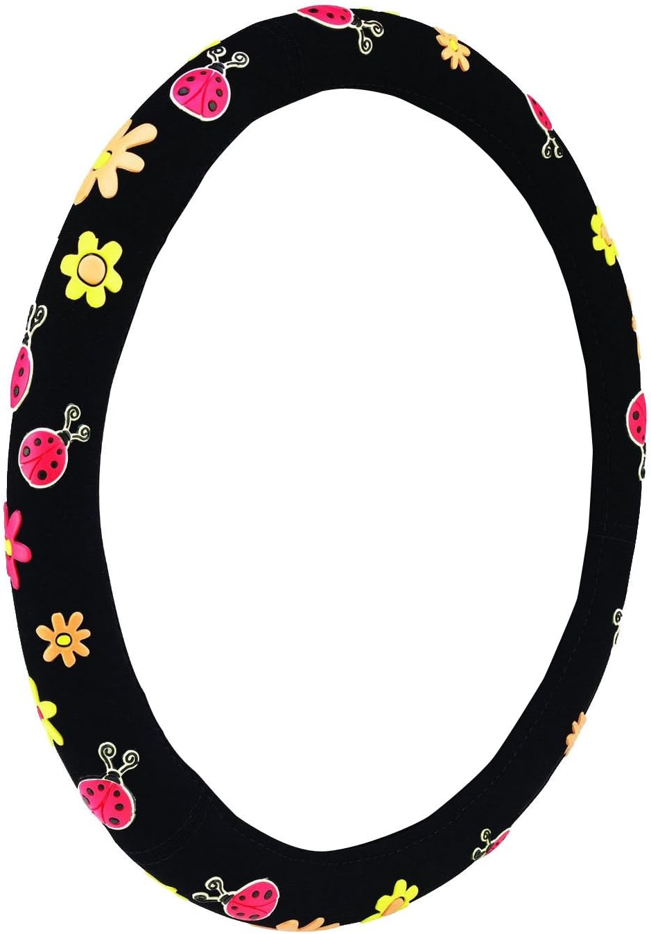 Detalle 2 de Mayco Bell 2018 Automotive Women Embroidery Steering Wheel Cover – Yellow Butterfly