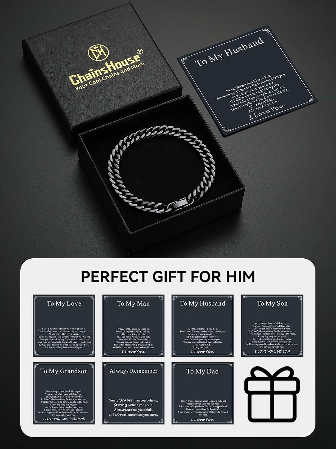 Detalle 2 de ChainsHouse Cuban Link Bracelet 316L Stainless Steel