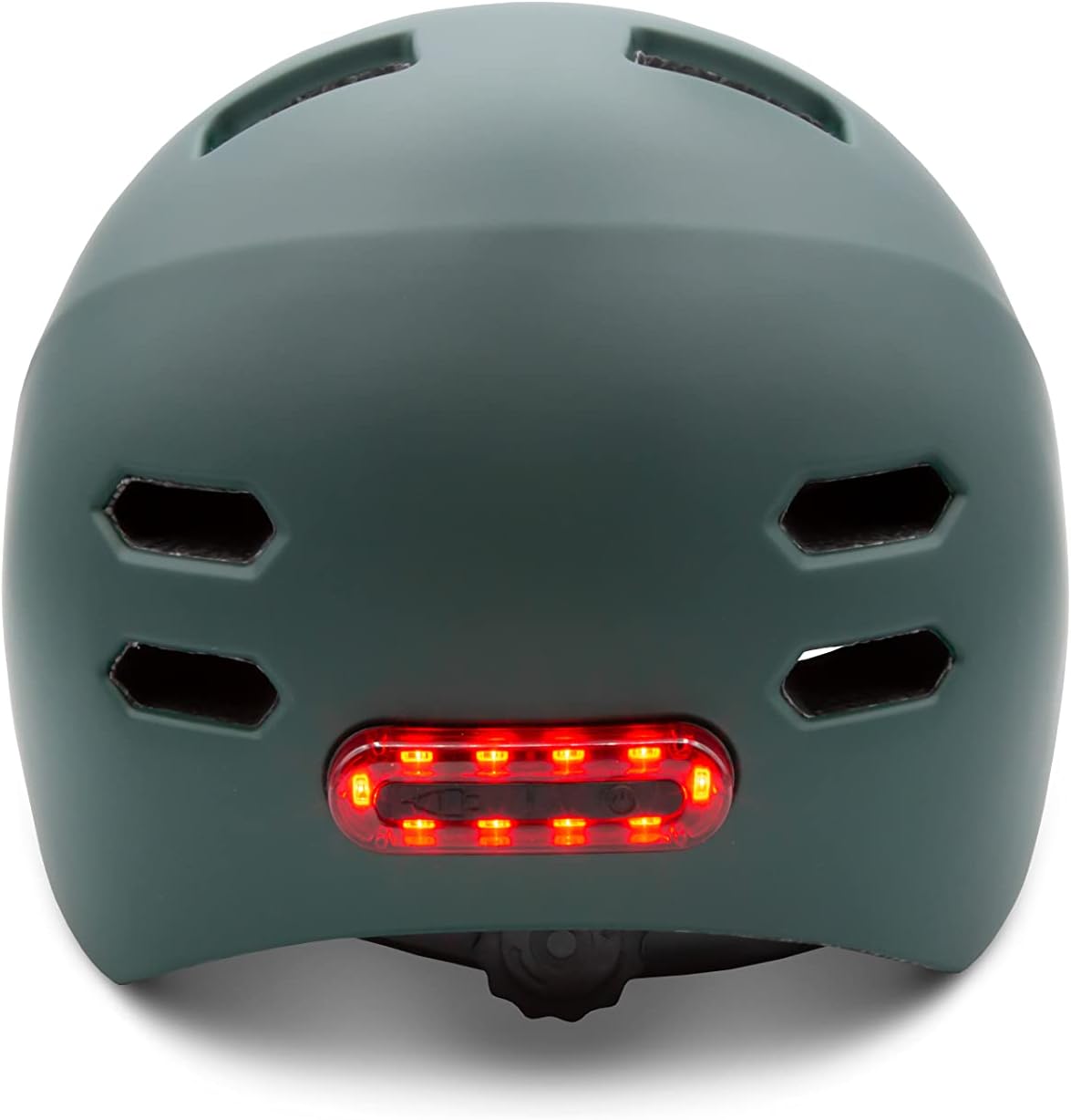 Detalle 2 de Urban Prime Urban Helmet L casco protettivo con visiera e luci anteriori/posteriori per bici, e-bike e monopattino elettrico
