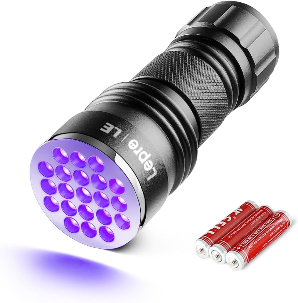 Detalle de Lepro UV Taschenlampe 21 LEDs 395nm 🔦