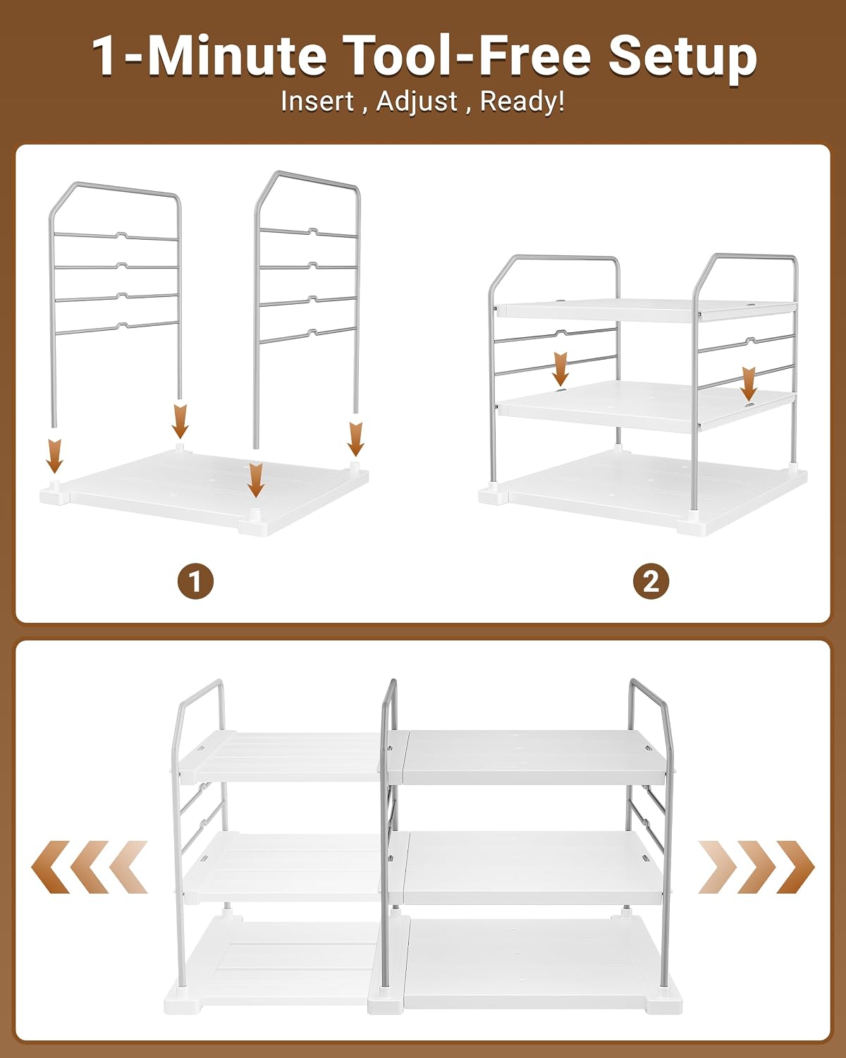 Thumbnail 5 de EVERIE 3-Tier Extendable Holder ⚙