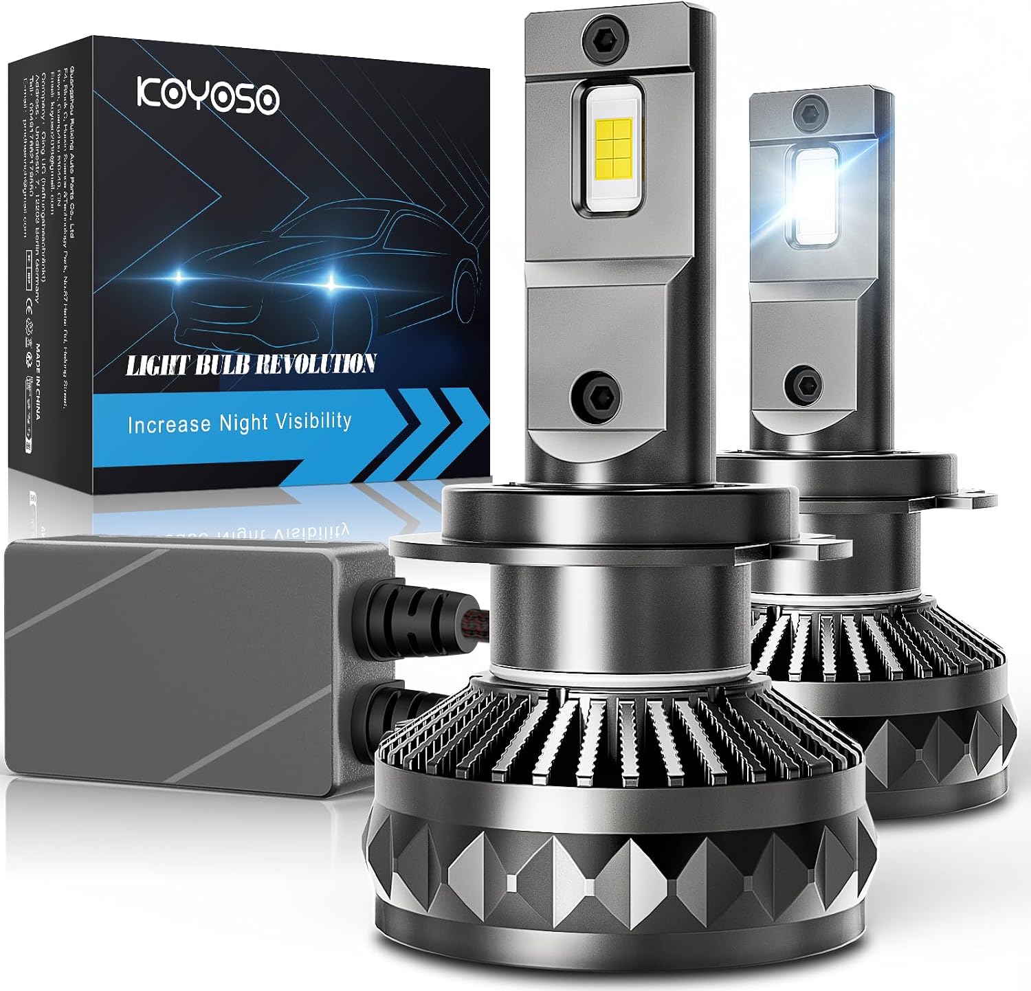 Detalle de KOYOSO H7 LED 30000LM 160W Canbus