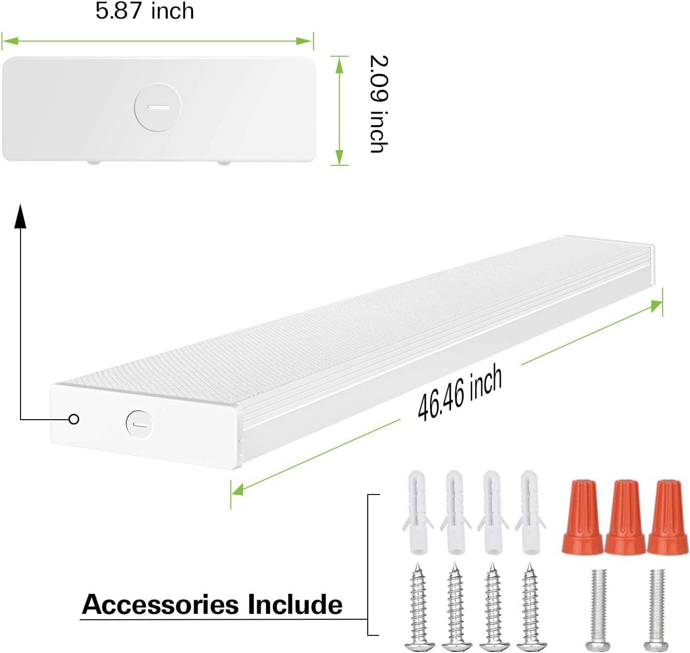Thumbnail 6 de hykolity 4-Pack 4FT LED Wraparound Lights, 40W, 4,400 Lumens, 4000K