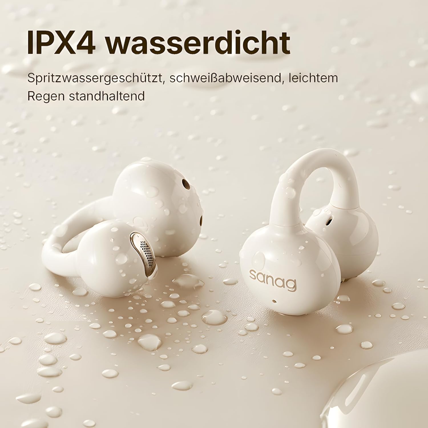 Thumbnail 6 de SANAG Z60S Open-Ear Clip-On Kopfhörer mit Bluetooth 5.4, IPX4 und bis zu 50 Stunden Laufzeit