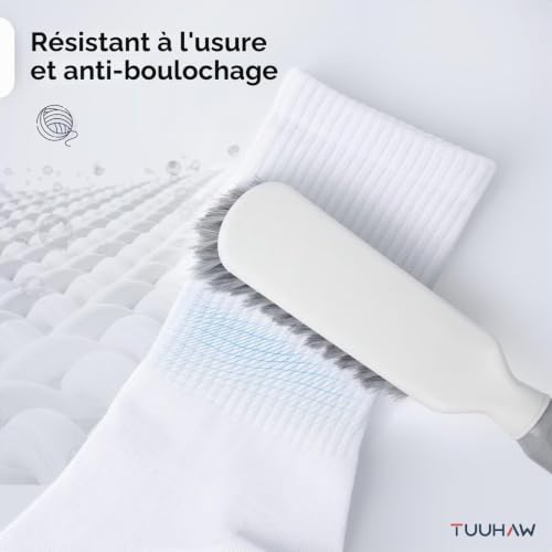 Detalle de TUUHAW Chaussettes Femme 35-38 Blanche — Chaussettes de sport Tennis