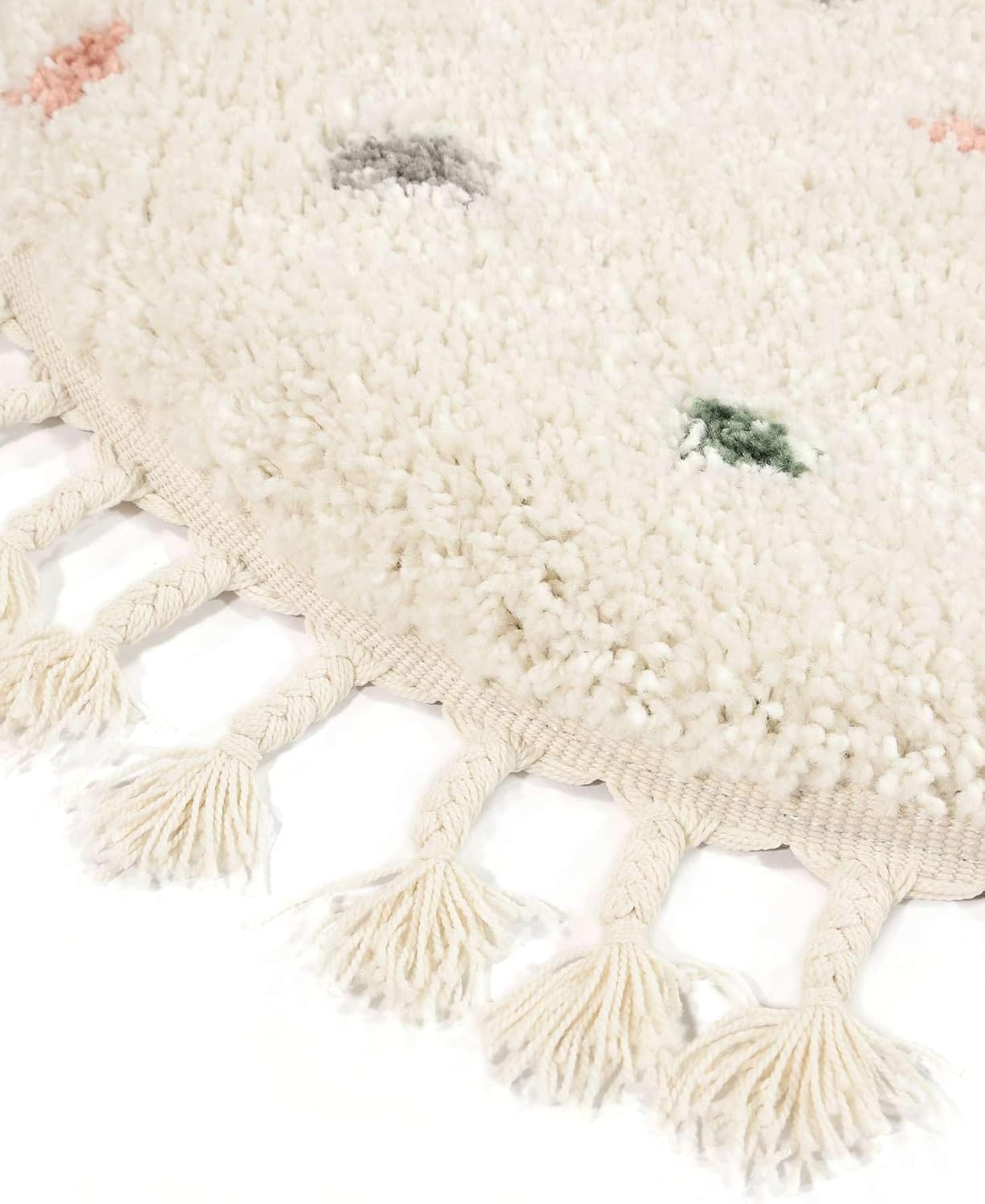Thumbnail 6 de RugVista Confetti kindertapijt rond Ø 150 cm, middelpolig en gebroken wit