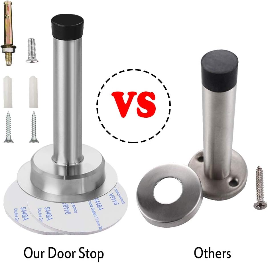 Thumbnail 1 de 6-Pack Chrome Wall Mounted Door Stops