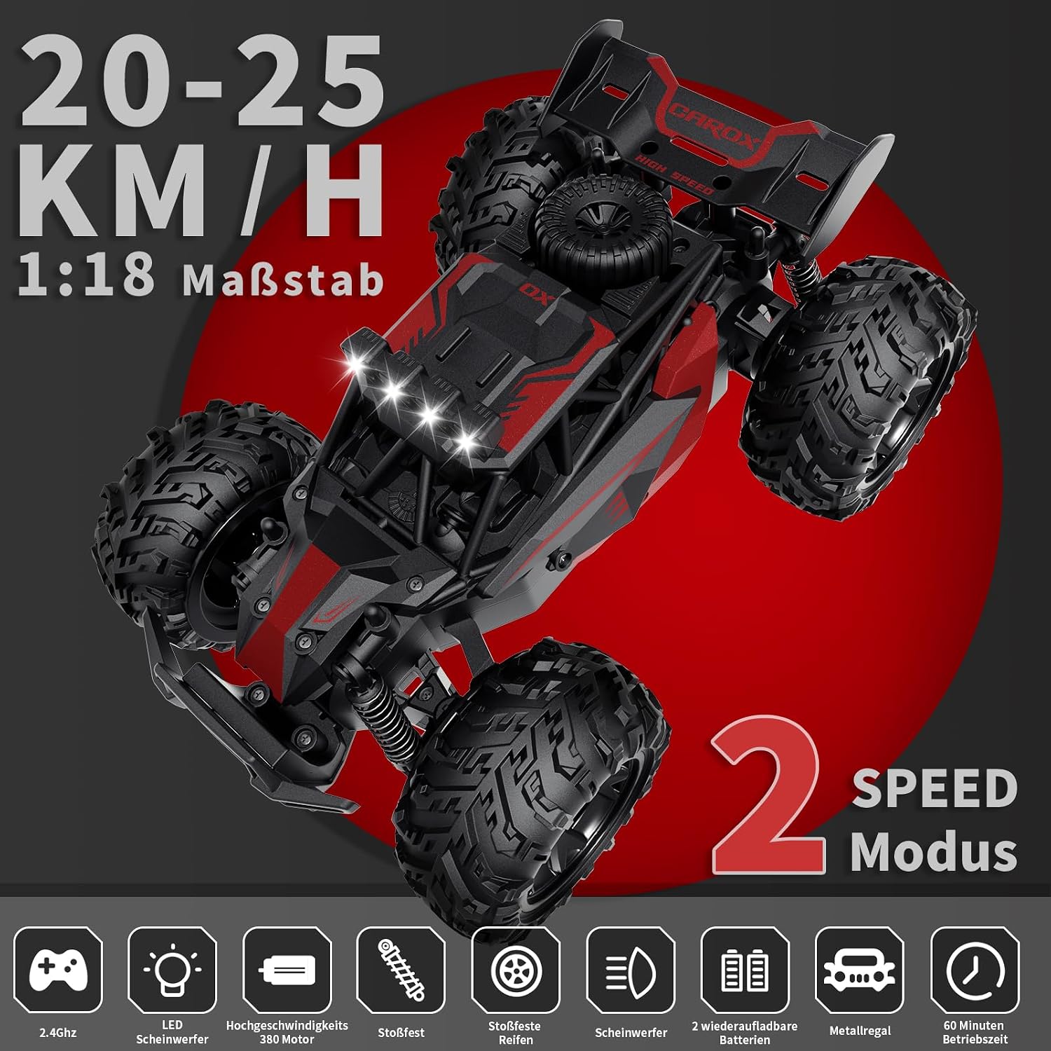 Thumbnail 2 de Carox RC Auto 1:18 Offroad
