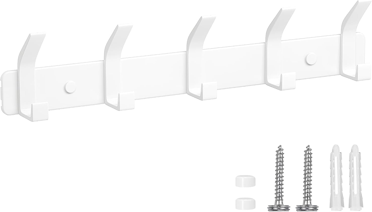 Detalle de TENXSNUG Appendiabiti da Parete con 5 Ganci – design moderno, antiruggine