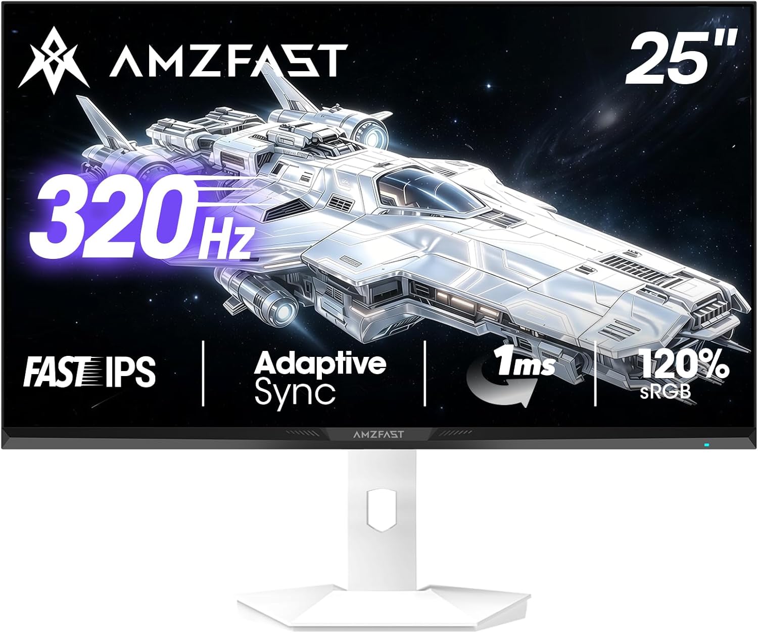 Detalle de AMZFAST AMZG25F6F Gaming-Monitor (25 Zoll, 1920x1080, 320 Hz, Fast IPS, Adaptive Sync)