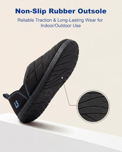 Thumbnail 6 de LongBay Men's Two-Tone Slippers Cushy Memory Foam Indoor/Outdoor