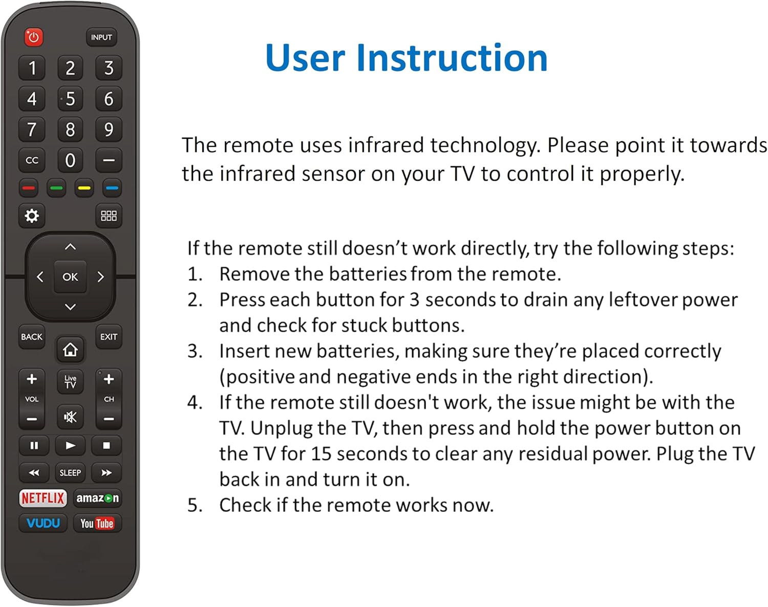 Thumbnail 5 de Universal Hisense Remote 35 ft