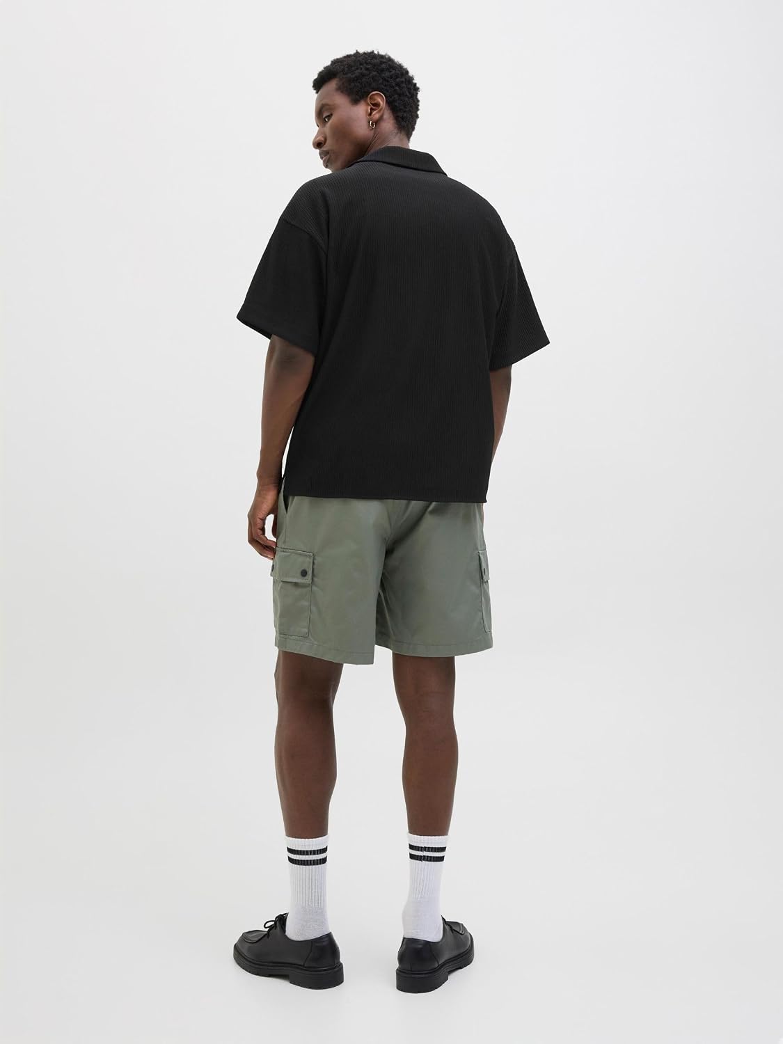 Detalle 2 de JACK & JONES Male Hemd Wide Fit Hemd Kurzarm