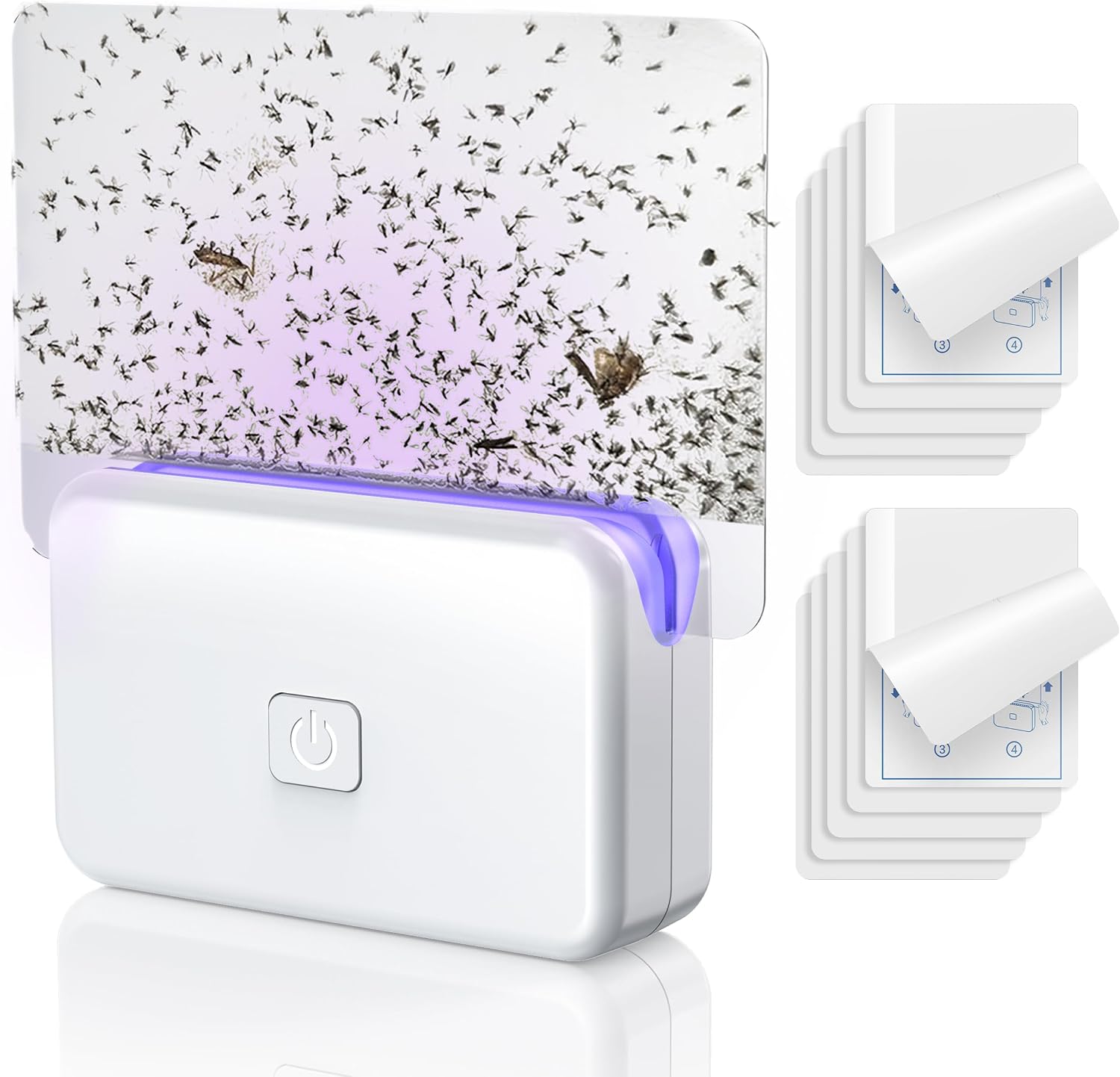 LFSYS Cube005 Plug-In Fruit Fly Trap with 11 Refills and Dual-Wavelength UV Light