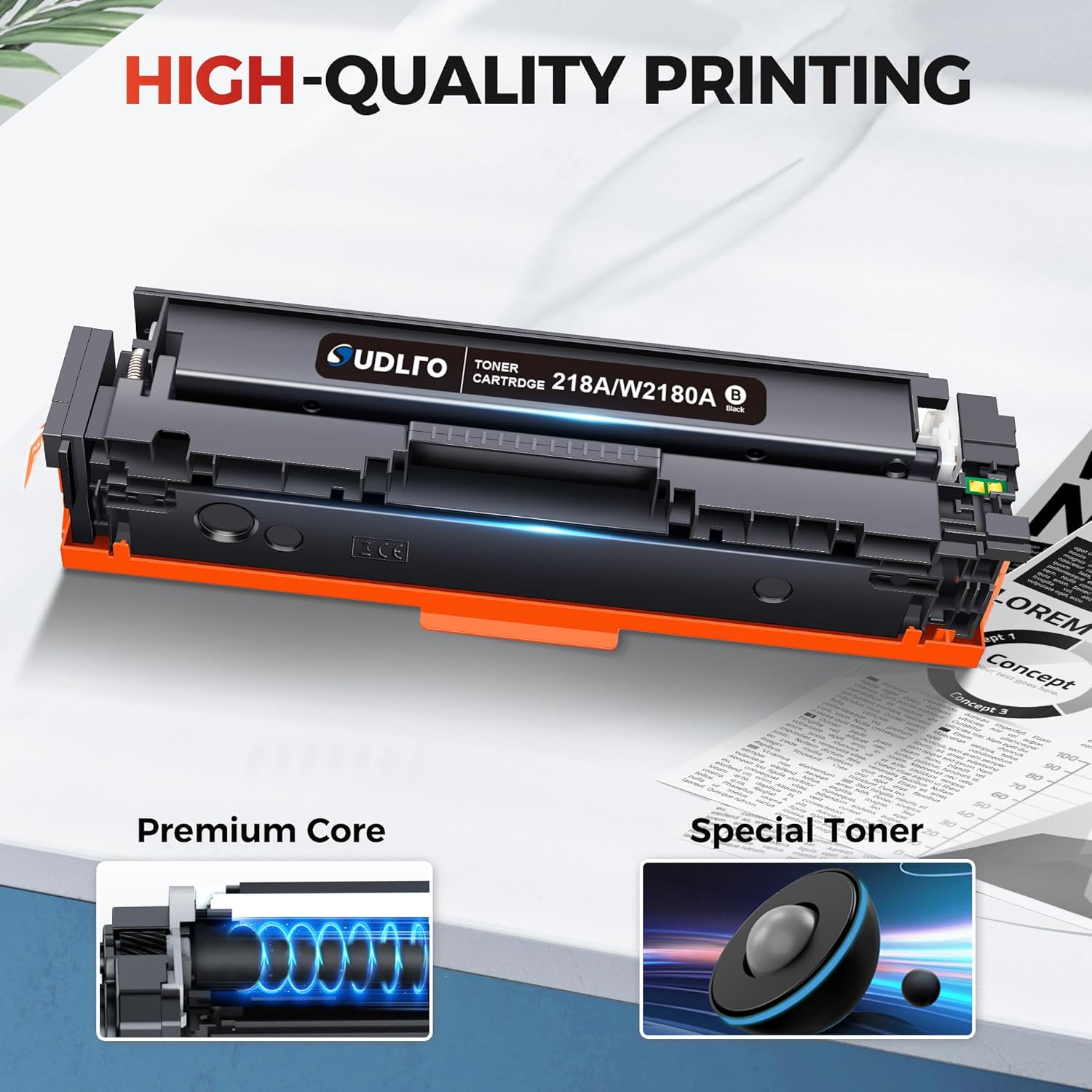 Thumbnail 3 de SUDLTO 218A 4-Pack Toner for HP 3301 Series 🖨️