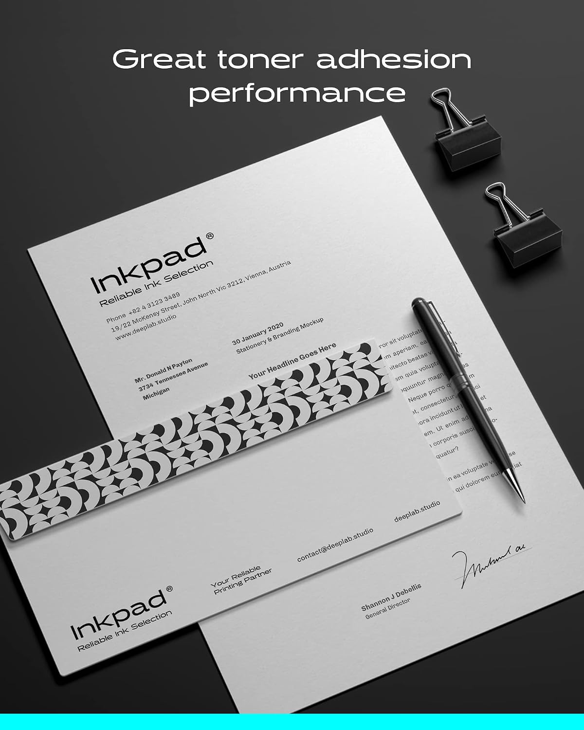 Detalle de iNKPAD TN2420, 2 cartuchos negro