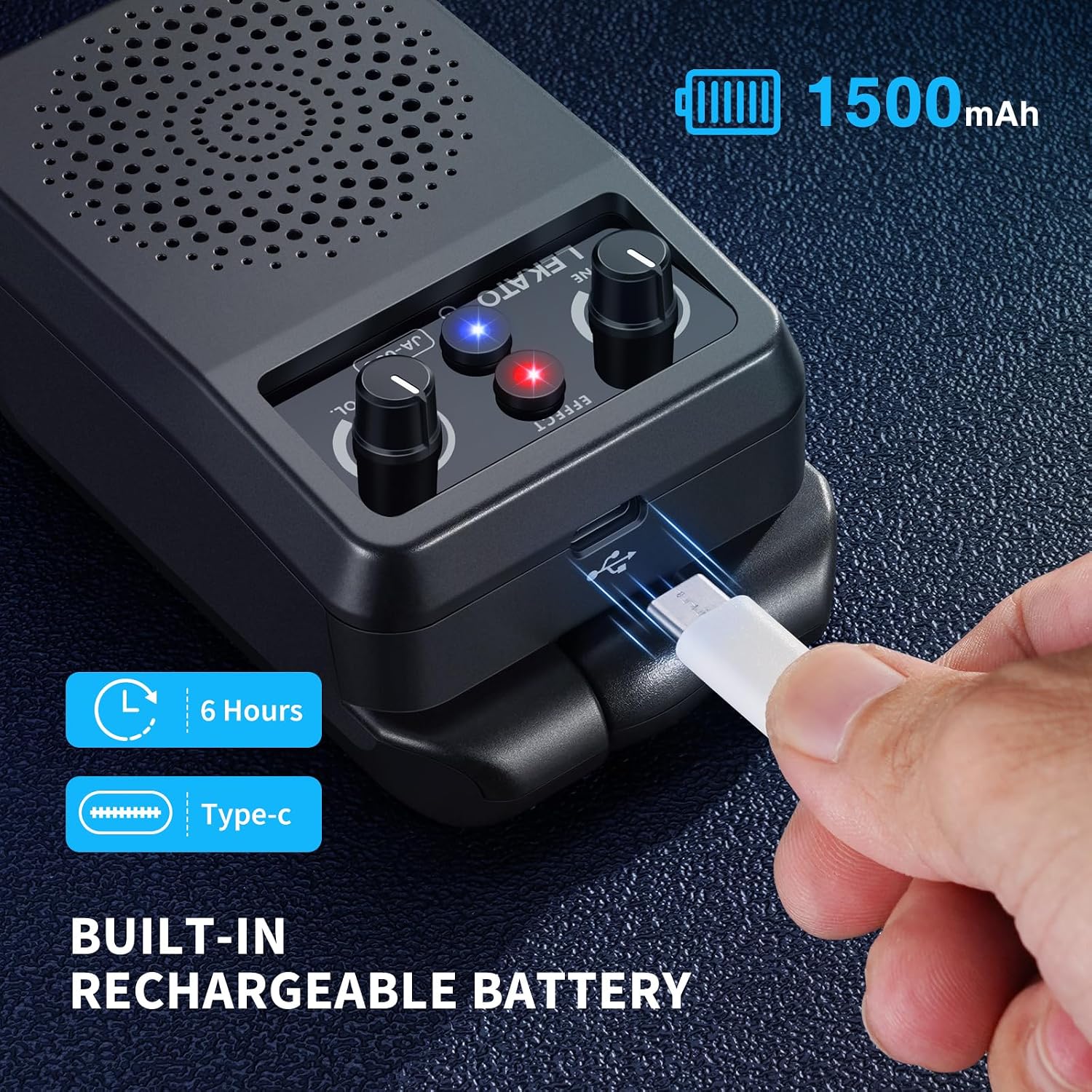 Thumbnail 3 de LEKATO Portable Guitar Amp 5W review: compact practice power with Bluetooth and 4 built‑in effects
