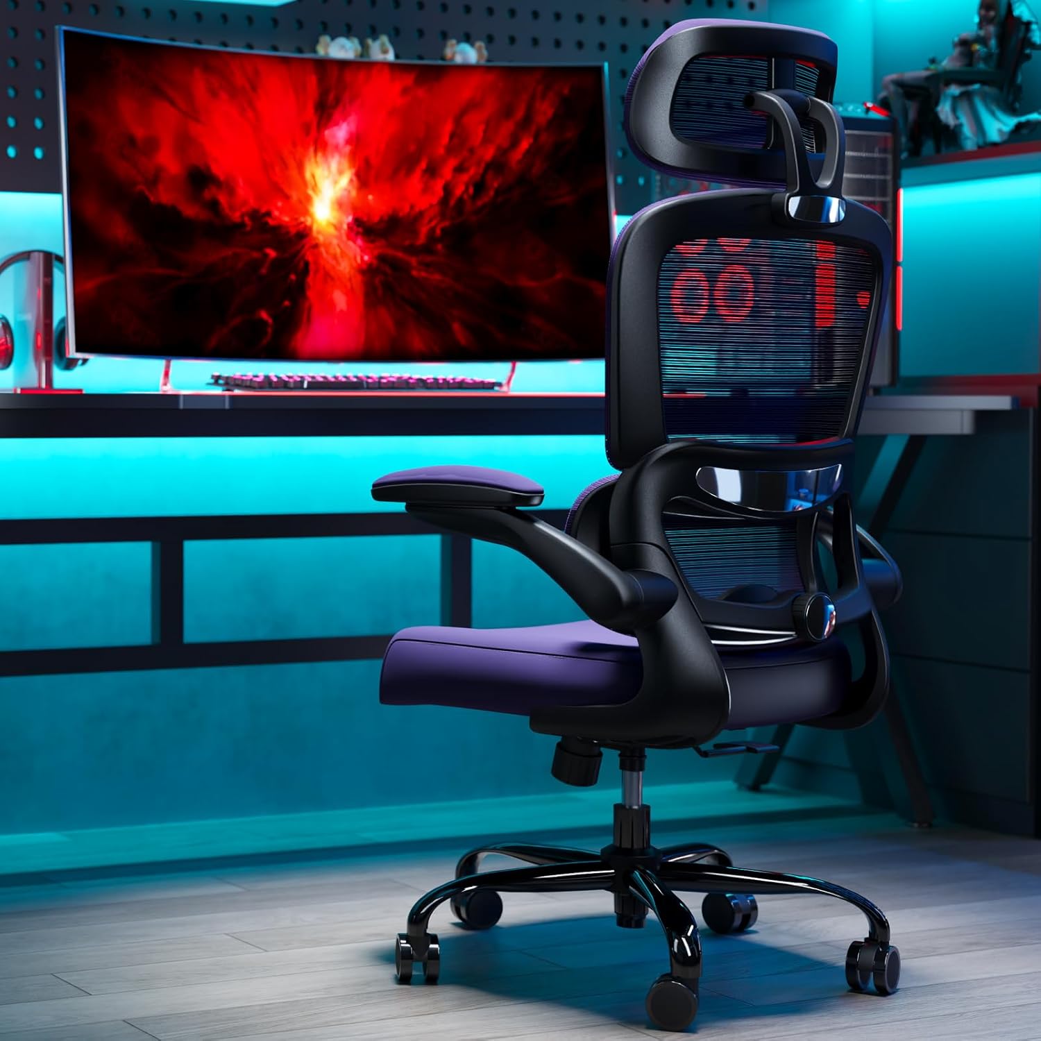 Thumbnail 6 de TRALT Office Chair Ergonomic Desk Chair – Violet, 330 LBS Capacity