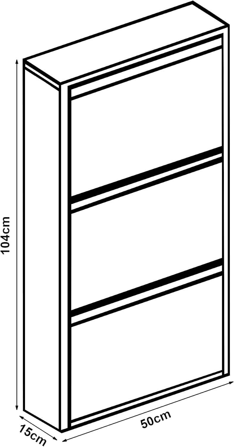 Thumbnail 1 de en.casa Meuble à chaussures 104 cm 🗄