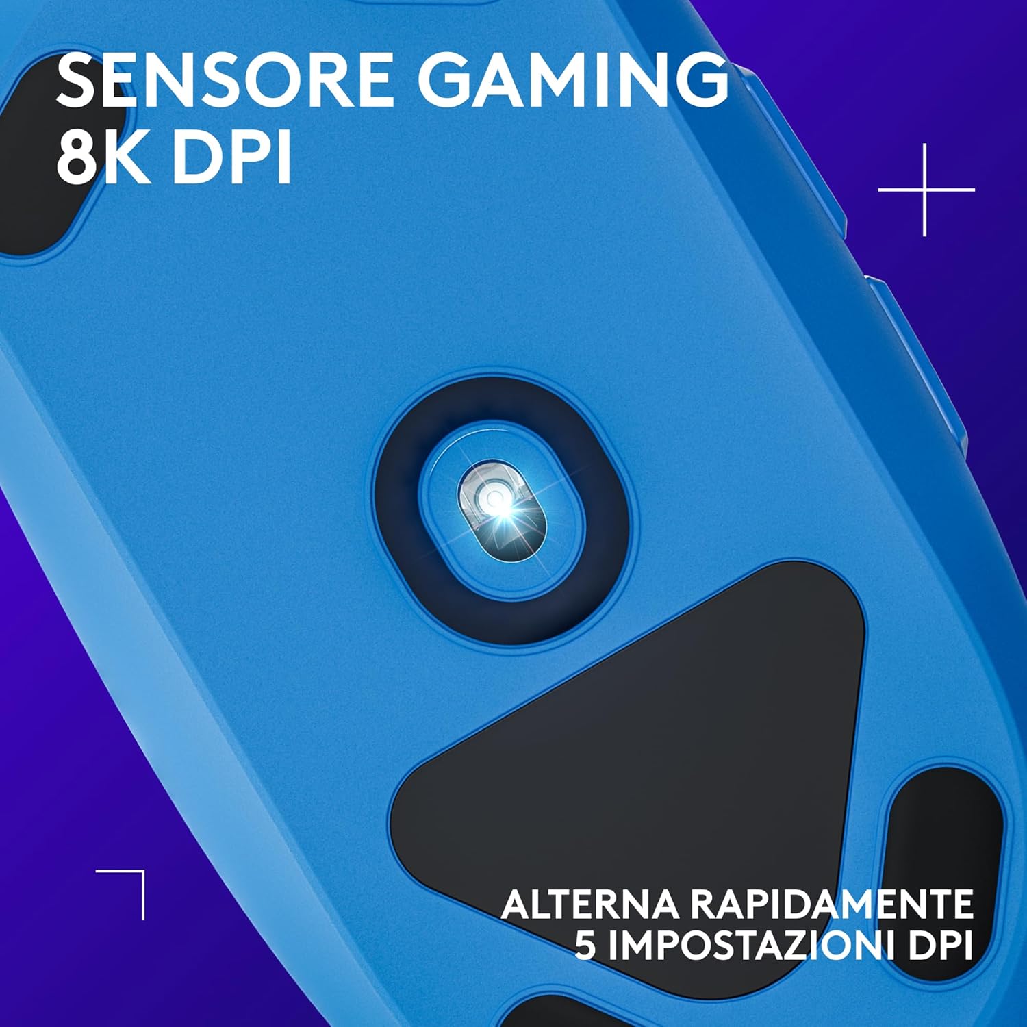 Thumbnail 1 de Logitech G G203 LIGHTSYNC mouse gaming RGB con 8000 DPI e 6 pulsanti programmabili, blu