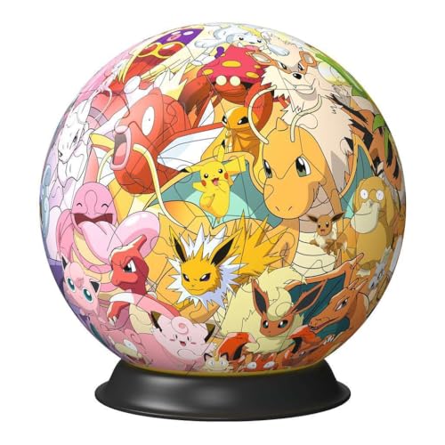 Detalle 2 de Ravensburger Puzzle 3D Bola Pokémon 72 piezas 🧩