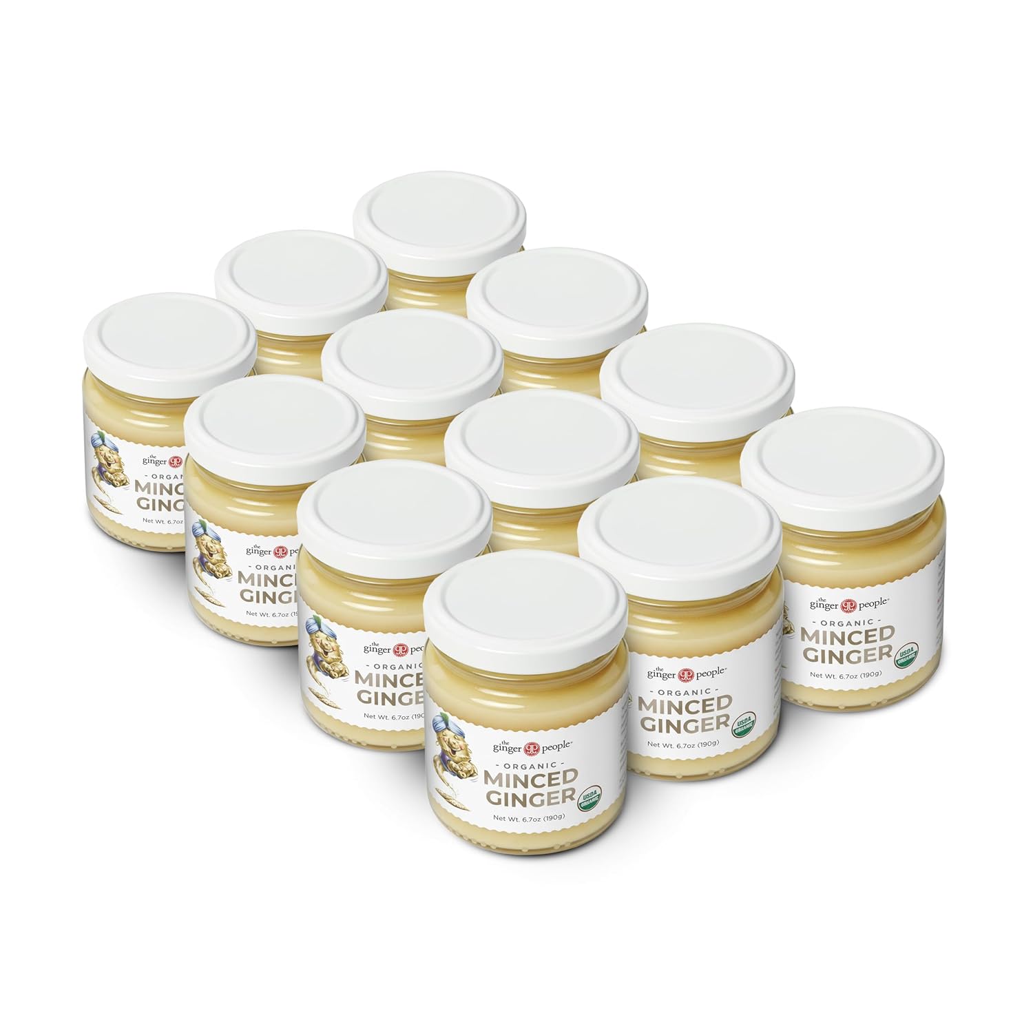 Detalle de The Ginger People 90401 Organic Minced Ginger, 6.7 oz, Pack of 12