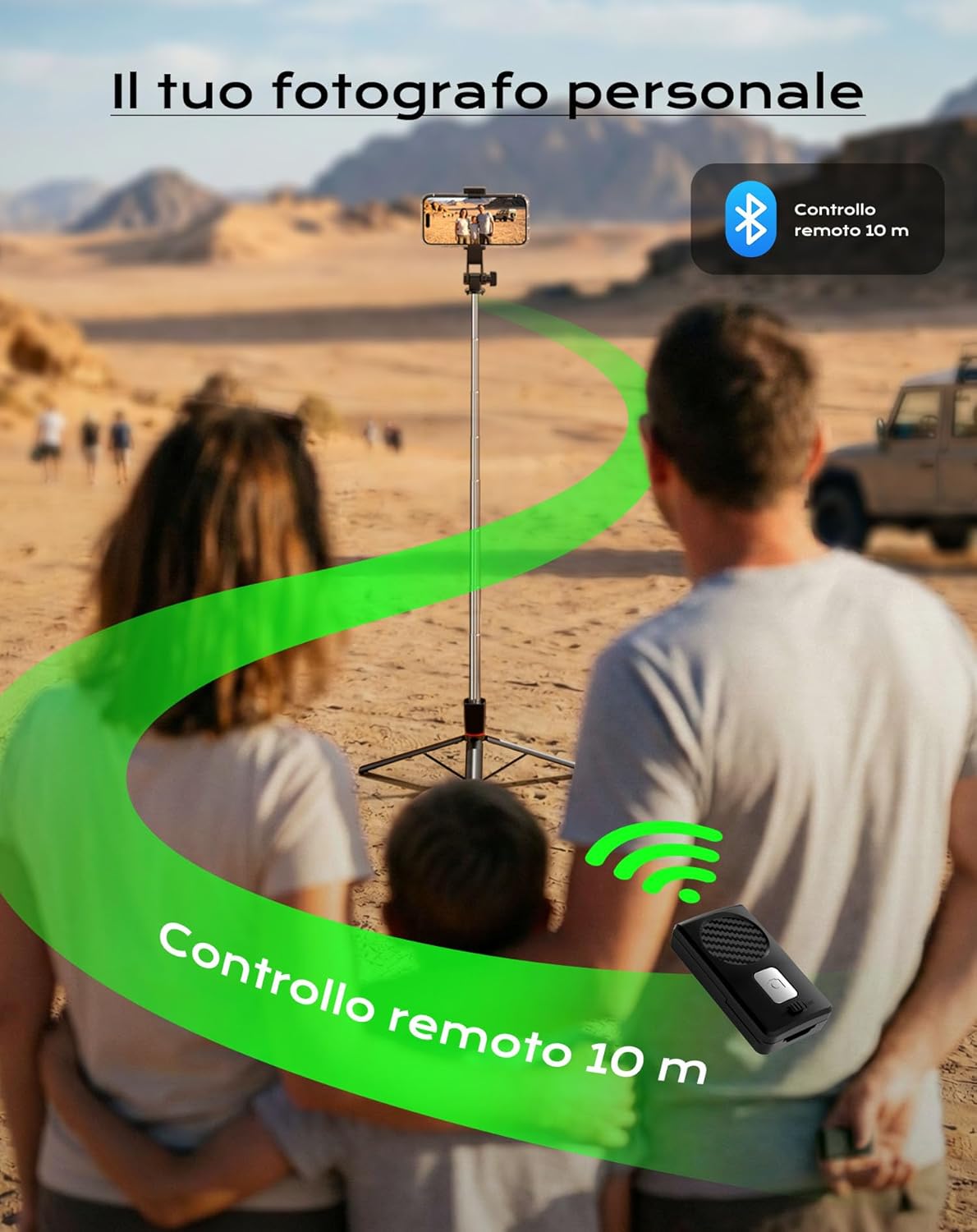 Detalle 2 de Treppiede Smartphone e Bastone Selfie 170 cm: Stabilità potenziata e versatilità per foto e video