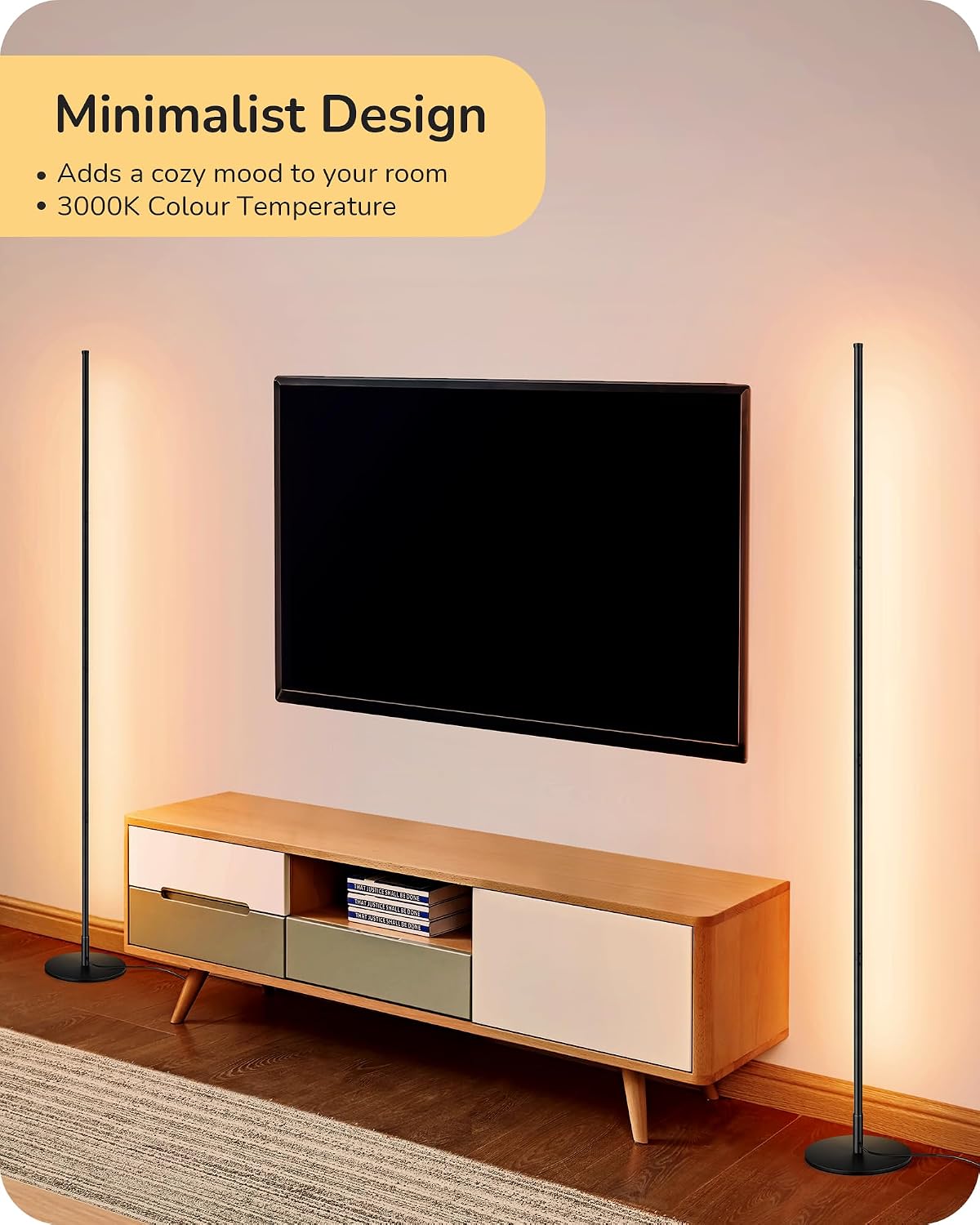 Thumbnail 3 de LED floor lamp 2 pack, 146cm EDISHINE